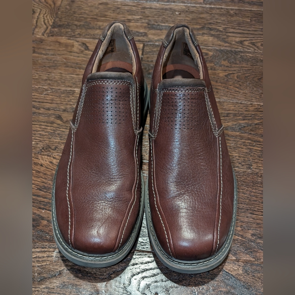 Clarks Unstructured Un Ramble Step Mahogany Brown - Picture 7 of 13